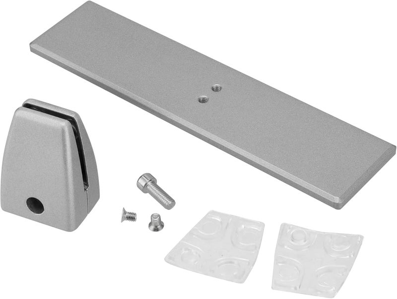 FUNSUEI 6 PCS Sneeze Guard Clamp Bracket, Desk Panel Clamp, Sneeze Guard Support Clamp with Screws, Desk Partition Clamp for Plexiglass or Acrylic Privacy Panel Partition - Image 4